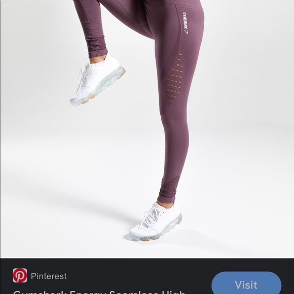 Gymshark Energy Seamless Leggings in Dusty Rose - Picture 2 of 4